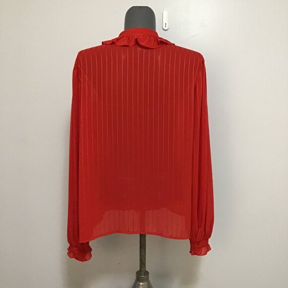 Vintage Style Rite Blouse Co Ruffled Blouse Size L - Picture 4 of 11